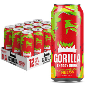 Gorilla Energy Watermelon Melon can showing bold flavor and natural caffeine