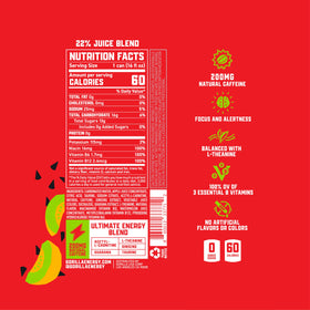 Closeup of Gorilla Energy Watermelon Melon can design and label
