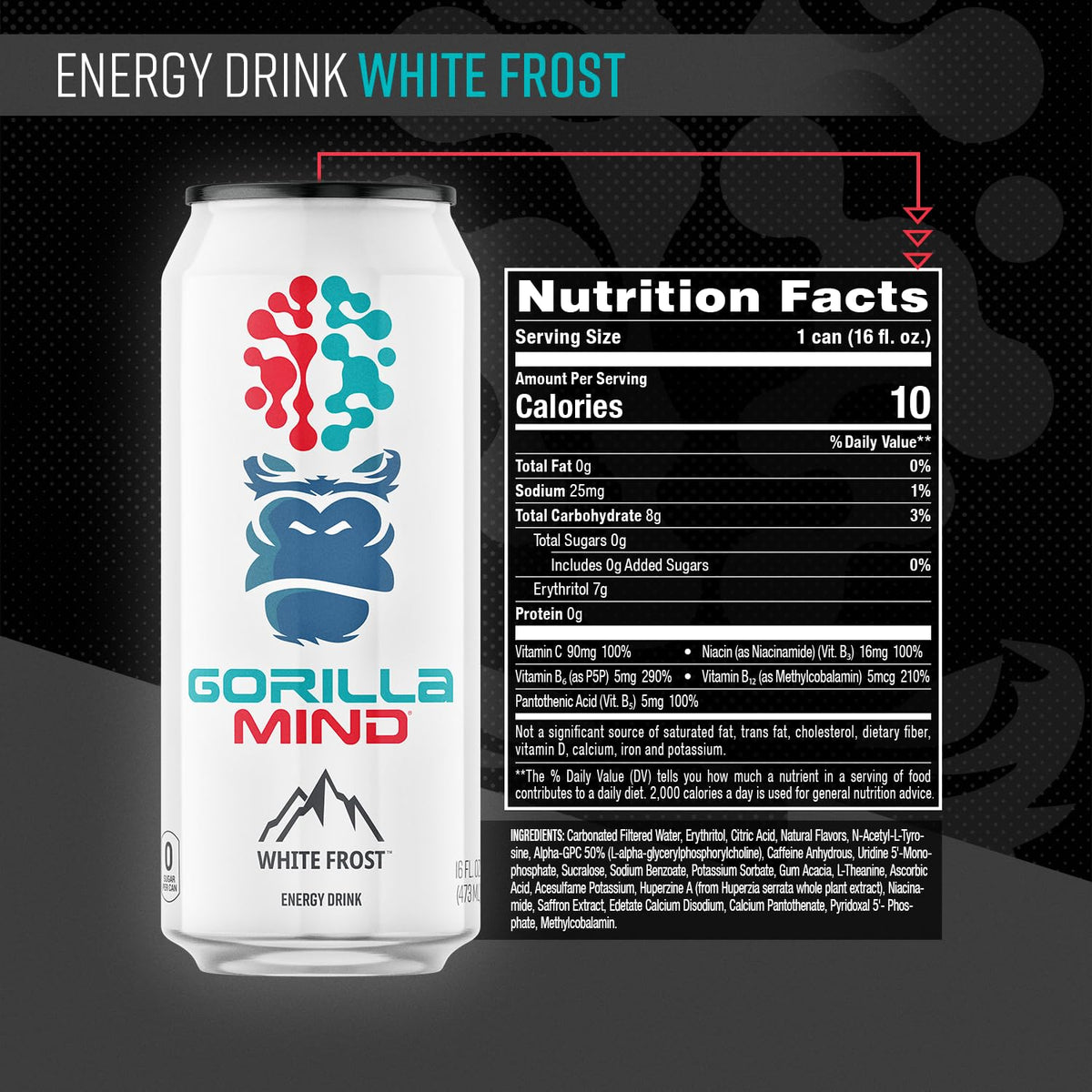 Pouring Gorilla Mind Energy Drink into a glass for study session boost