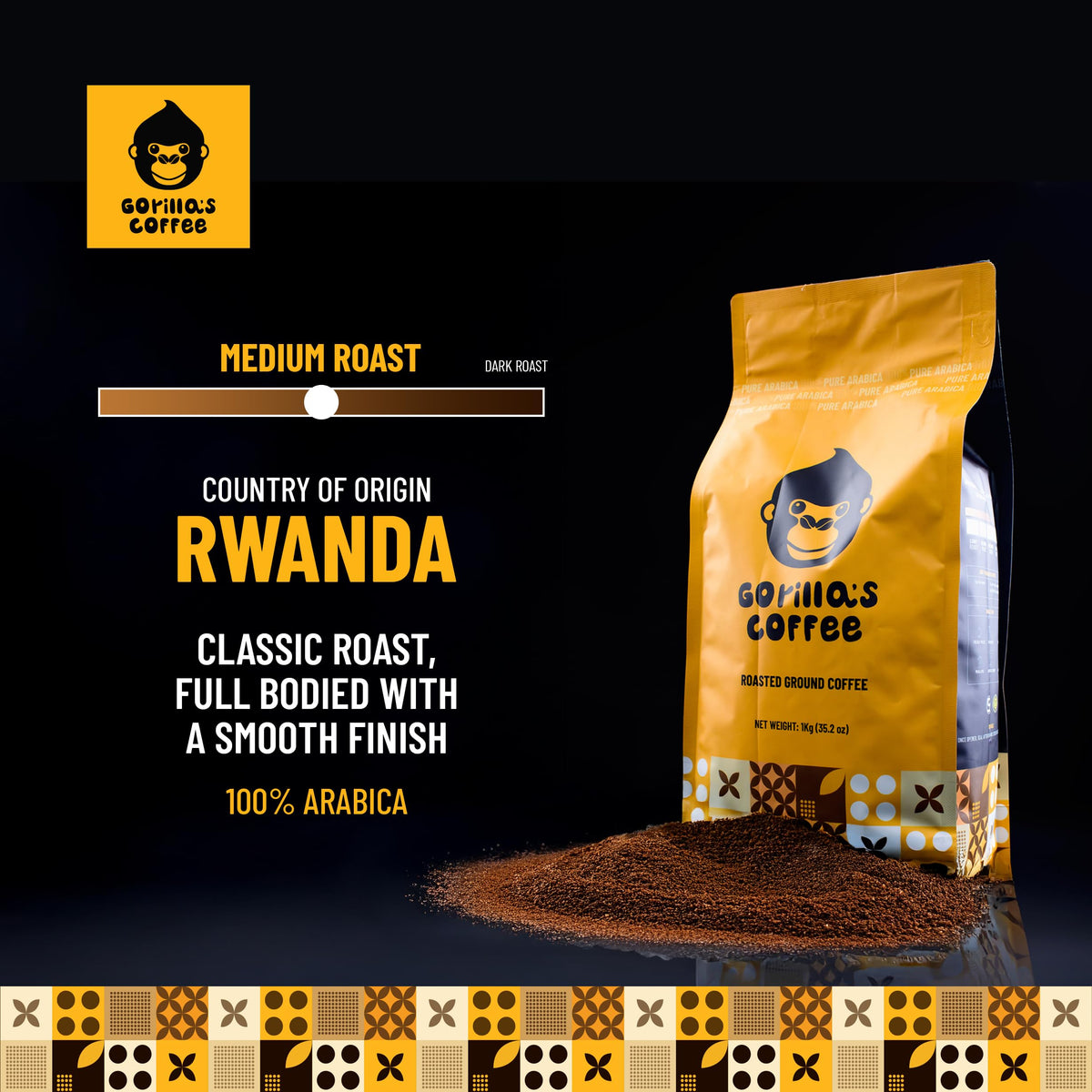 Gorilla's Coffee aromatic spice notes for distinctive morning coffees.
