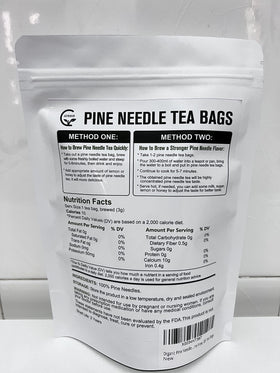 GORNVB Pine needle tea in cup, calming herbal aroma