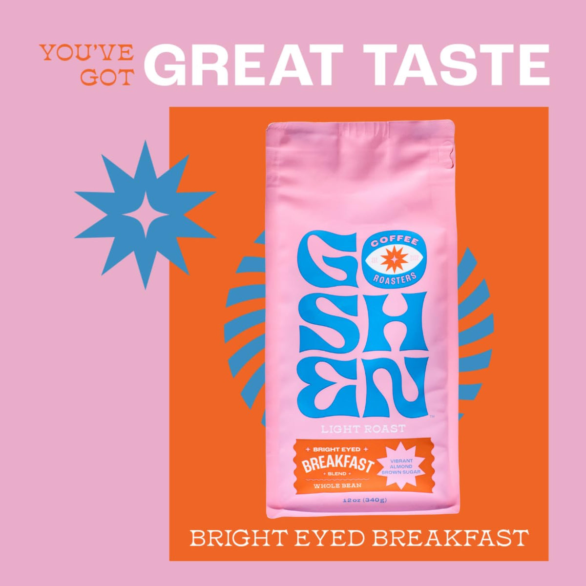 Goshen Coffee Roasters Bright Eyed Breakfast cup for morning ritual