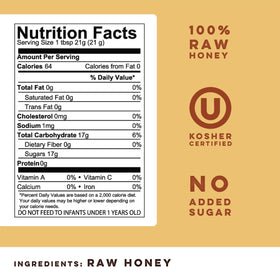 Goshen Honey Chestnut Honey close-up reveals rich amber color and natural texture.