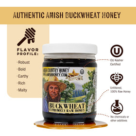 Raw buckwheat honey drizzle over tea to savor nuance.