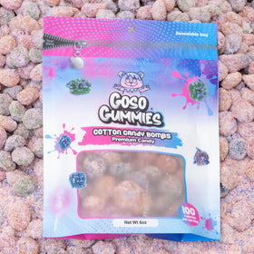 Goso Gummies Cotton Candy Bombs perfect for parties and gifting occasions.
