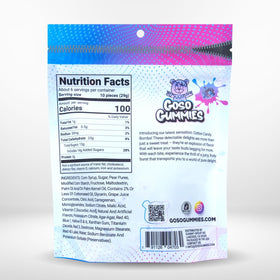 Goso Gummies Cotton Candy Bombs USA-made quality and bold flavors for shareable snacks.