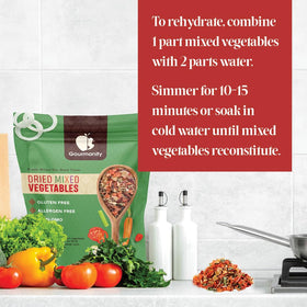 Gourmanity bulk resealable bag vegetables for extended kitchen use
