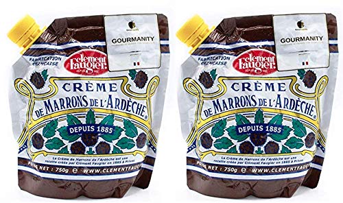 Gourmanity Clement Faugier chestnut spread pouch front, ideal for quick toast toppings