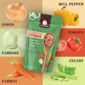 Gourmanity emergency pantry vegetable mix ready for long-term storage