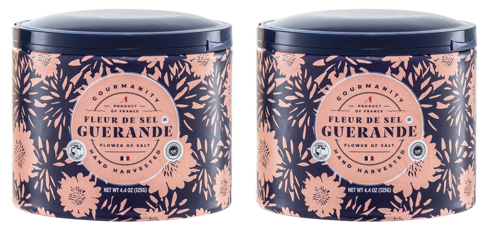 Gourmanity Fleur de Sel coarse flakes add subtle mineral flavor to finished dishes.