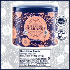 Gourmanity Fleur de Sel IGP certified salt preserves Brittany's coastal heritage.