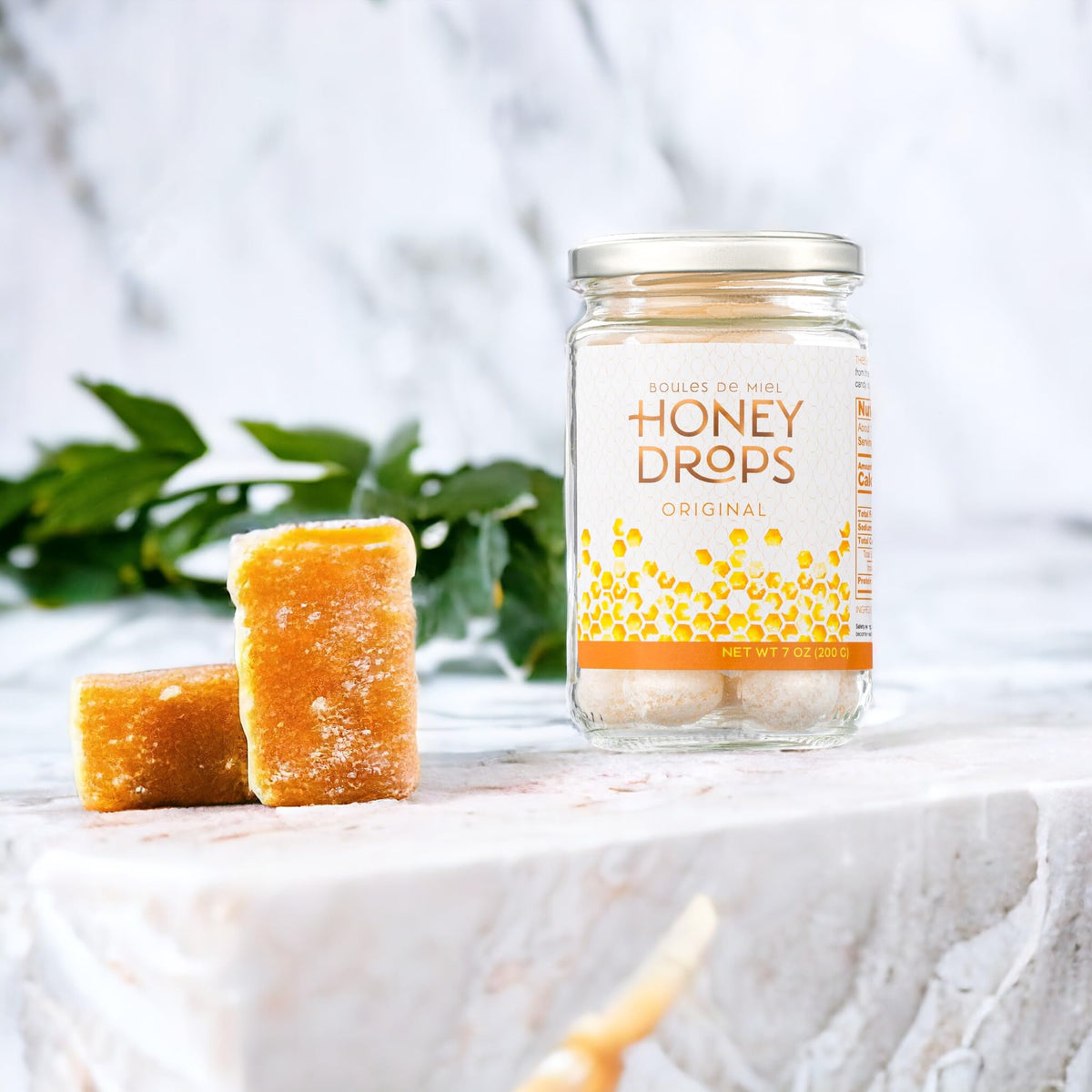 Gourmanity Honey Drops gift idea for elegant celebrations and hostess gifts.
