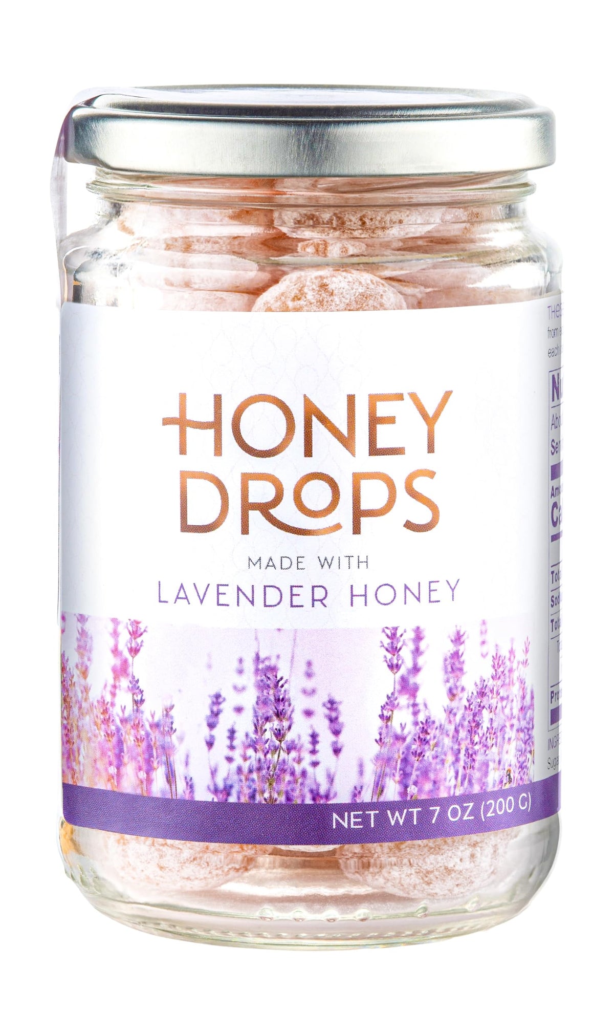 Gourmanity Honey Drops lavender center detail, showcasing a soft honey surprise.