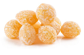 Powdered sugar coating on Gourmanity Honey Drops for a crisp bite