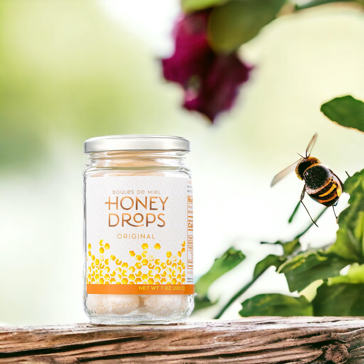 Gourmanity Honey Drops two-pack jars for sharing at gatherings.