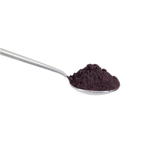 Gourmanity Maqui powder swirl in smoothie—bold, tangy flavor and natural sweetness.