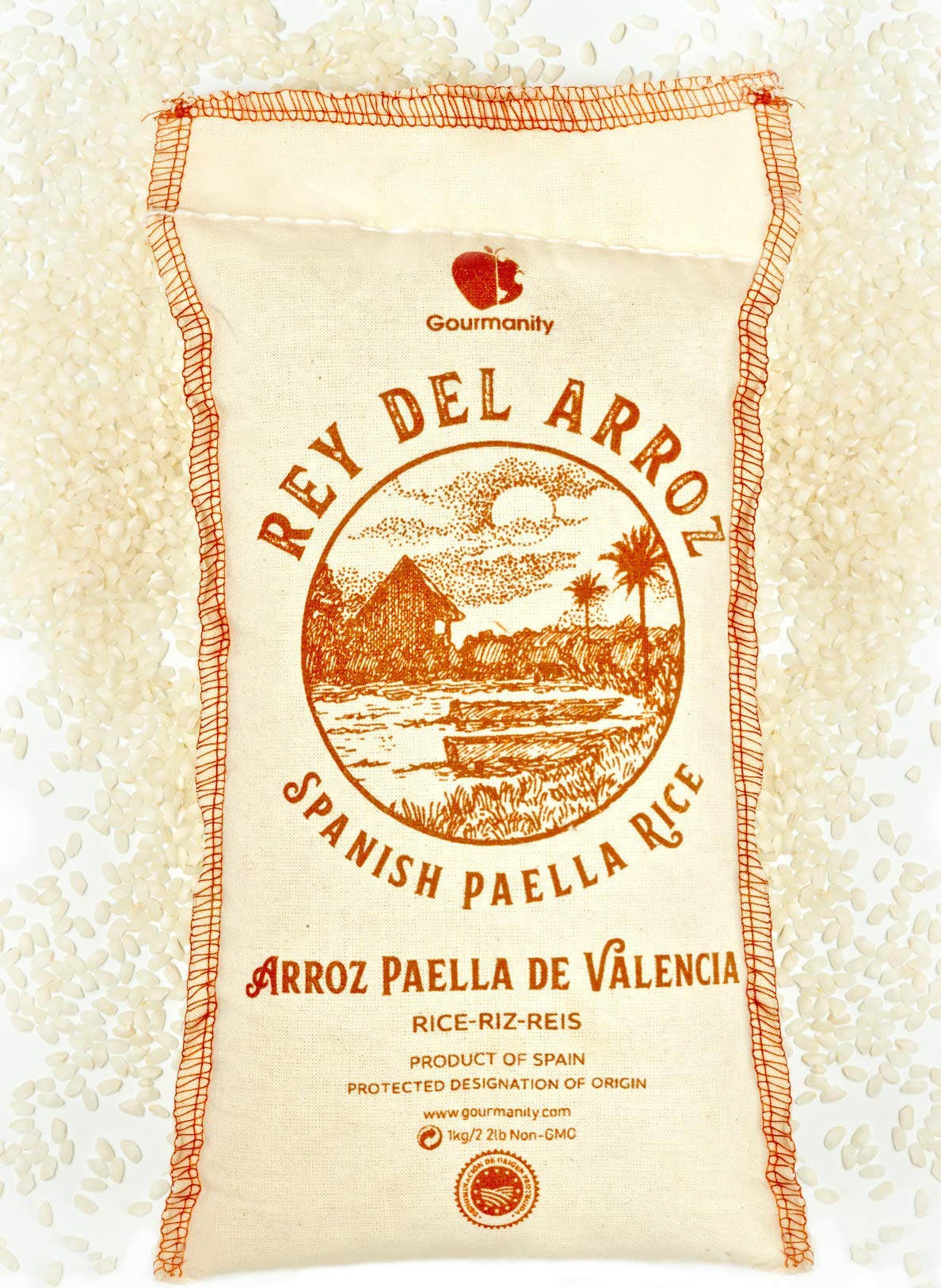 Gourmanity Paella Rice Valencia reserve grown in L’Albufera for authentic flavor.