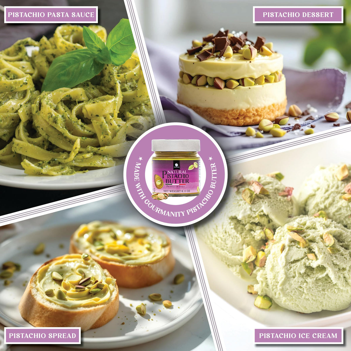 Oil separation visible in Gourmanity pistachio butter, natural and harmless.