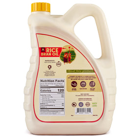 Gourmanity Rice Bran Oil large 5-liter bottle with ergonomic handle