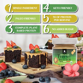 Gourmanity Tigernut Butter for dipping apple slices as a versatile snack.