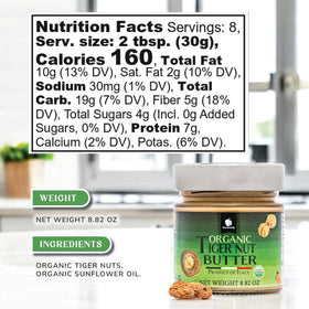 Gourmanity Tigernut Butter added to smoothies for fiber-rich texture.