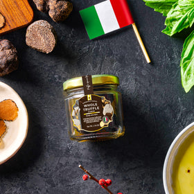 Gourmanity truffle brine for sauces and dressings; savory enhancement