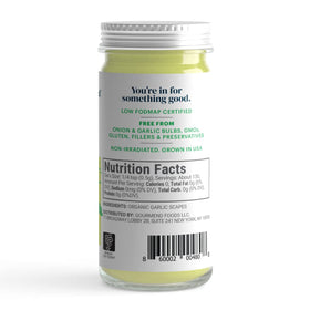 Gourmend farm network label highlights organic garlic scapes from US farms