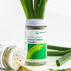 Gourmend Green Onion Powder in a busy kitchen ready for everyday use.