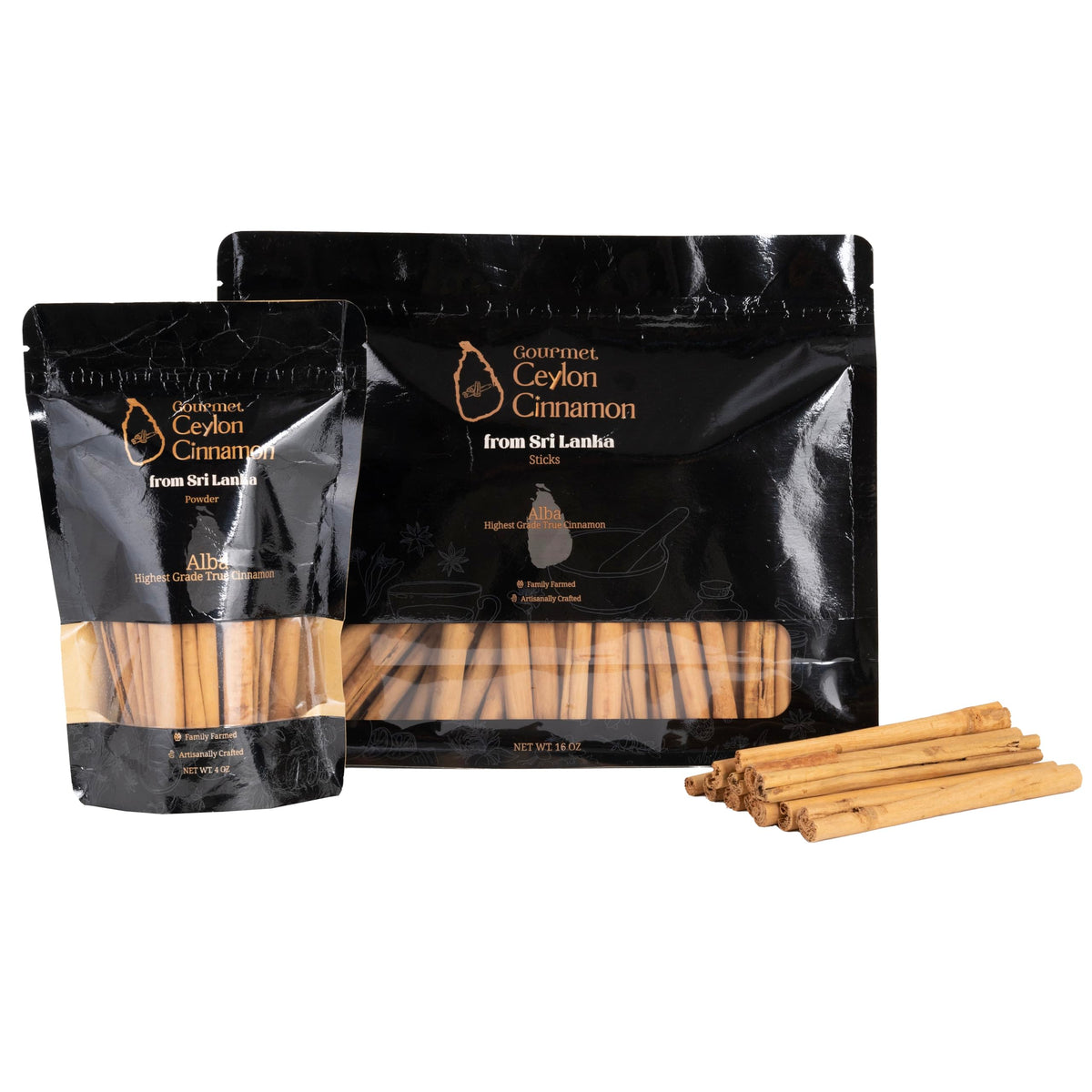 Aromas of Gourmet Ceylon Cinnamon enhance desserts and beverages.