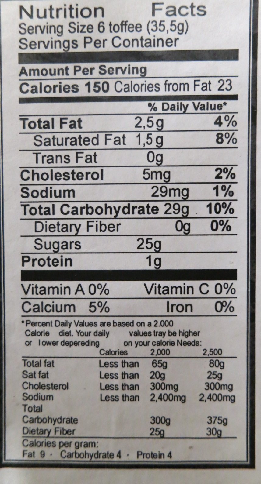Gourmet Gift 1lb packaging label, ready for gifting
