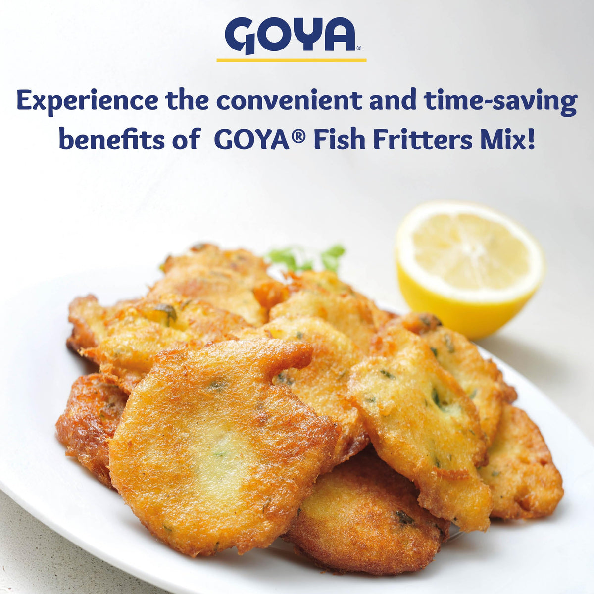 Goya Bacalaitos packaging close-up featuring ingredients label.