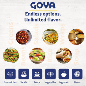 Goya Calamares Tinta squid adds dramatic color and rich seafood flavor.