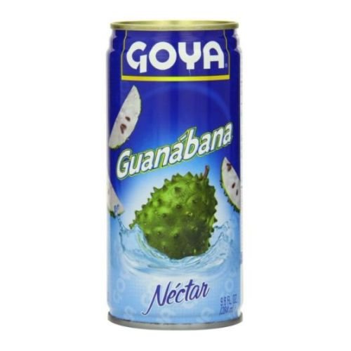 Goya Guanabana Nectar served in a glass, ideal for family gatherings