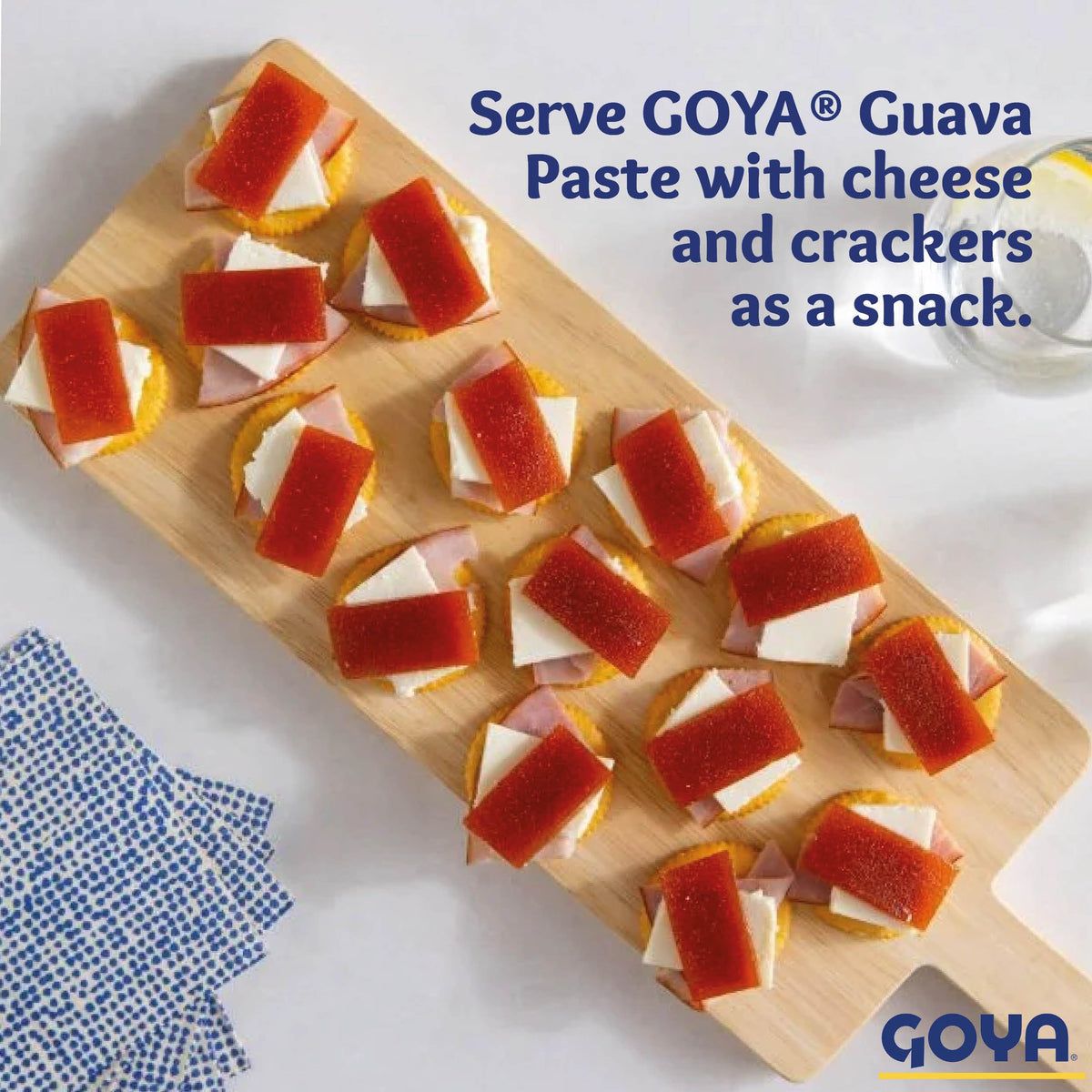 Goya Guava Paste ingredients label highlights origin and ingredients.