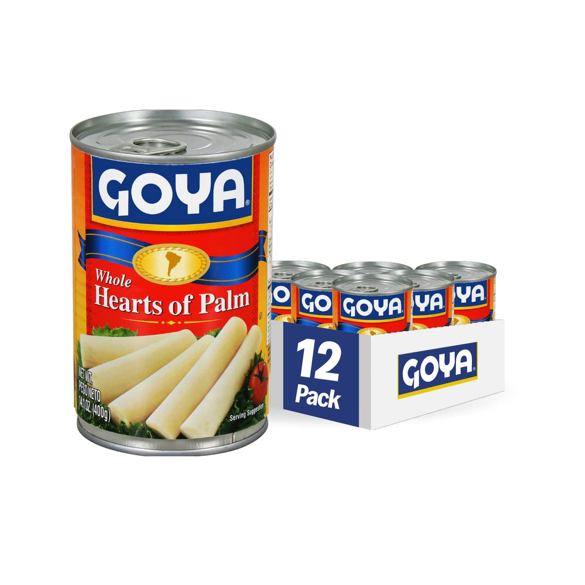 Goya hearts of palm can: convenient, fat-free pantry staple for quick meals.