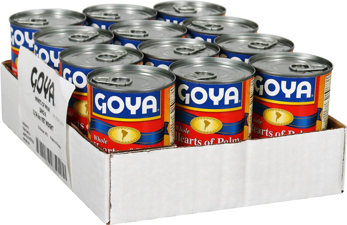 Goya hearts of palm serving: silky texture ideal for salads and light meals.