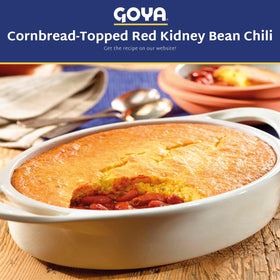 Goya pack of 8 red kidney beans ideal for plant-based dishes.