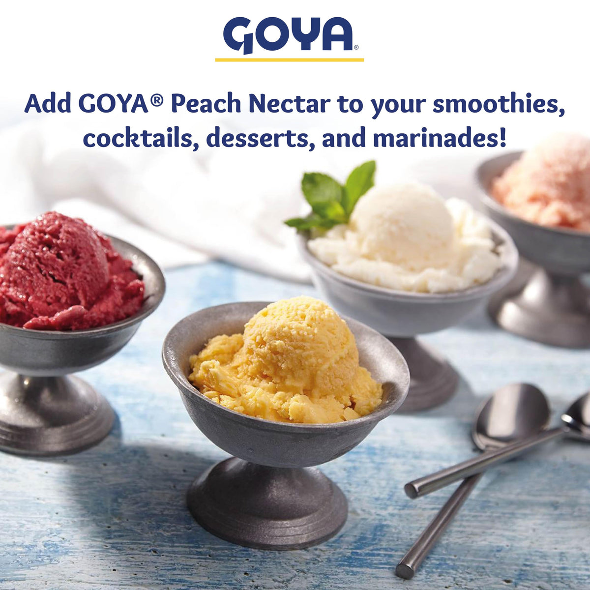 Goya Peach Nectar tropical-base used in drinks and desserts