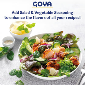 Goya seasoning on roasted vegetables for a savory crust