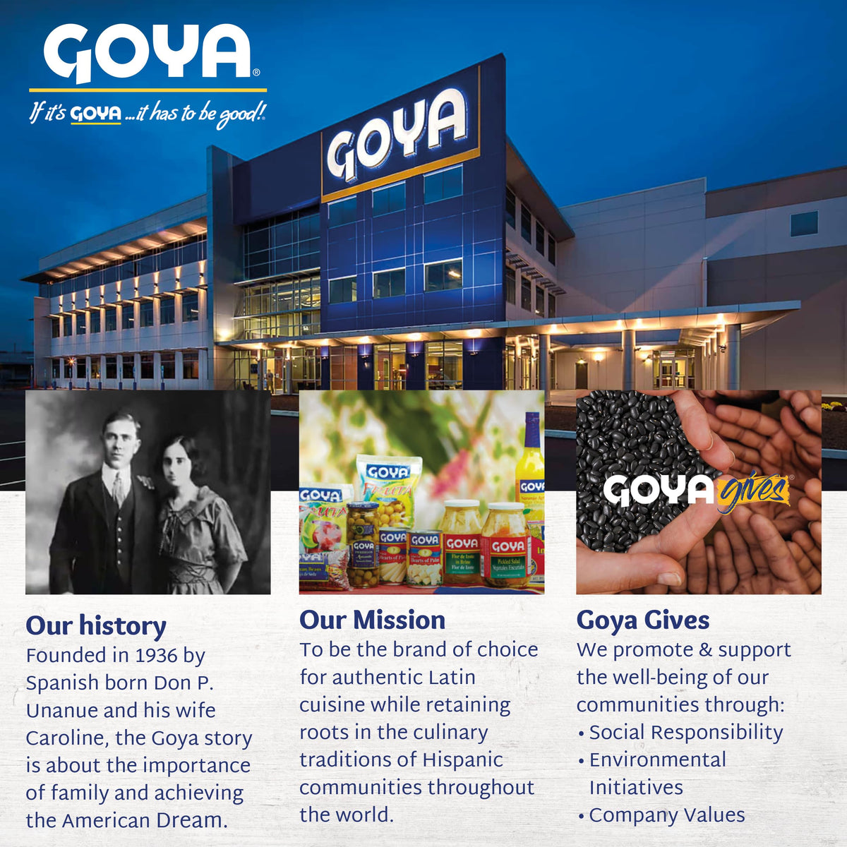 Goya display emphasizes value pack and versatile seasoning