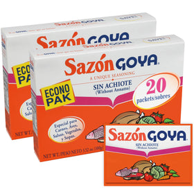 Goya Sazón Mexican spice blend enhances poultry with vibrant color and savory depth.