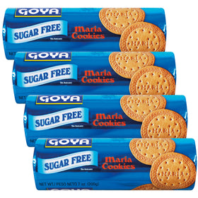 Goya Sugar Free Maria Cookies chocolate thin crisp ideal for coffee pairing.