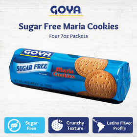 Goya Sugar Free Maria Cookies chocolate thin crisp perfect for lunch boxes.