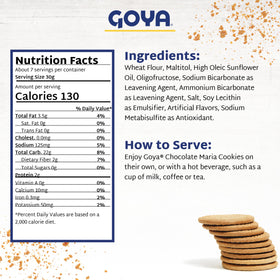 Goya Sugar Free Maria Cookies chocolate thin crisp works as a dessert base.