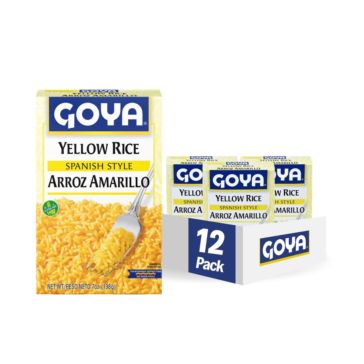 Goya Yellow Rice Mix: versatile side dish, fat-free and cholesterol-free.