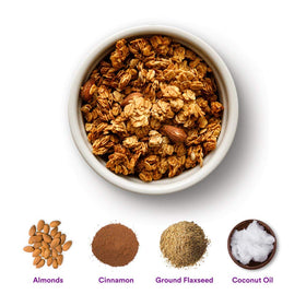 gr8nola THE ORIGINAL ingredients with almonds and flaxseed for omega-3 and fiber