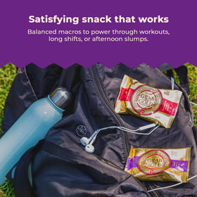 Grab The Gold packaging shot, on-the-go snack for busy days