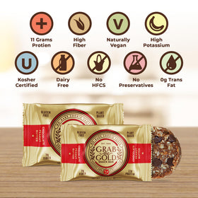 Grab The Gold bar in hand ready for on-the-go fueling.