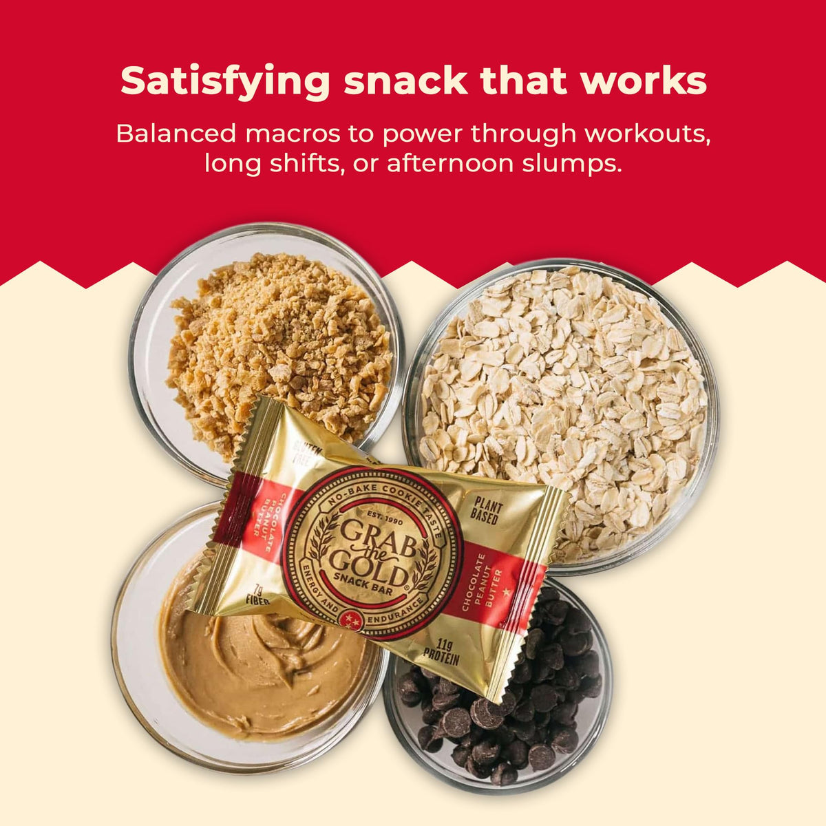 Grab The Gold nutrition facts panel showcasing 11g protein.