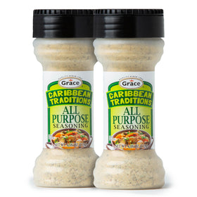 Grace Caribbean Tradition All Purpose Seasoning pack front for bold island flavor in everyday cooking